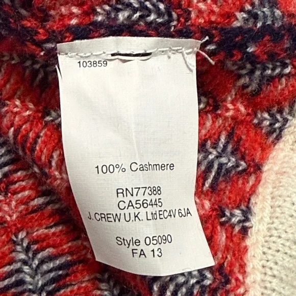 J. Crew Italian Cashmere Sweater Women’s Large 100% Cashmere Classic Luxury